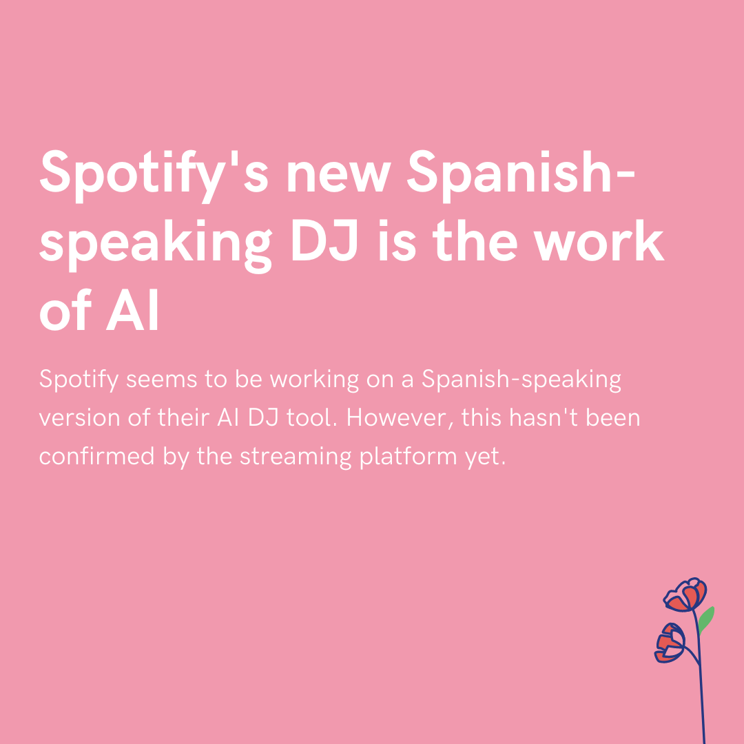 Spotify S New Spanish Speaking Dj Is The Work Of Ai Push Fm