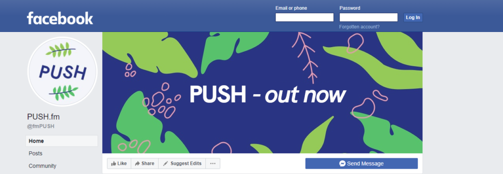 PUSH fm Facebook page