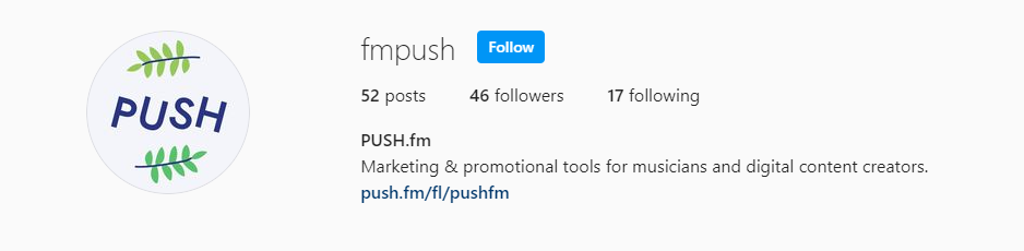 PUSH fm Instagram