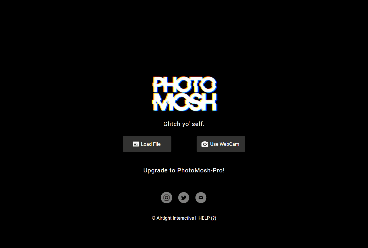 PhotoMosh website