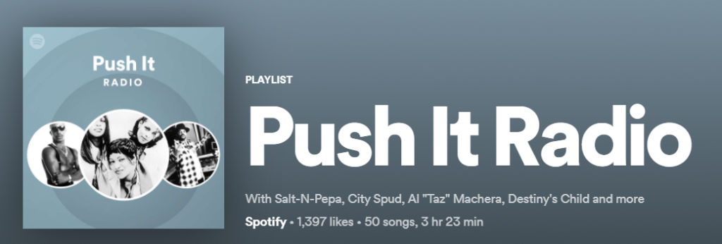 Spotify PUSH fm radio playlist