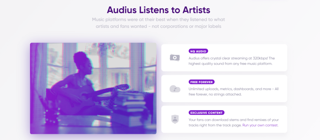 Audius website