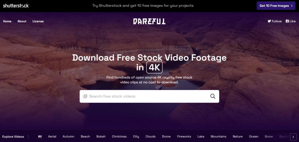 Dareful homepage