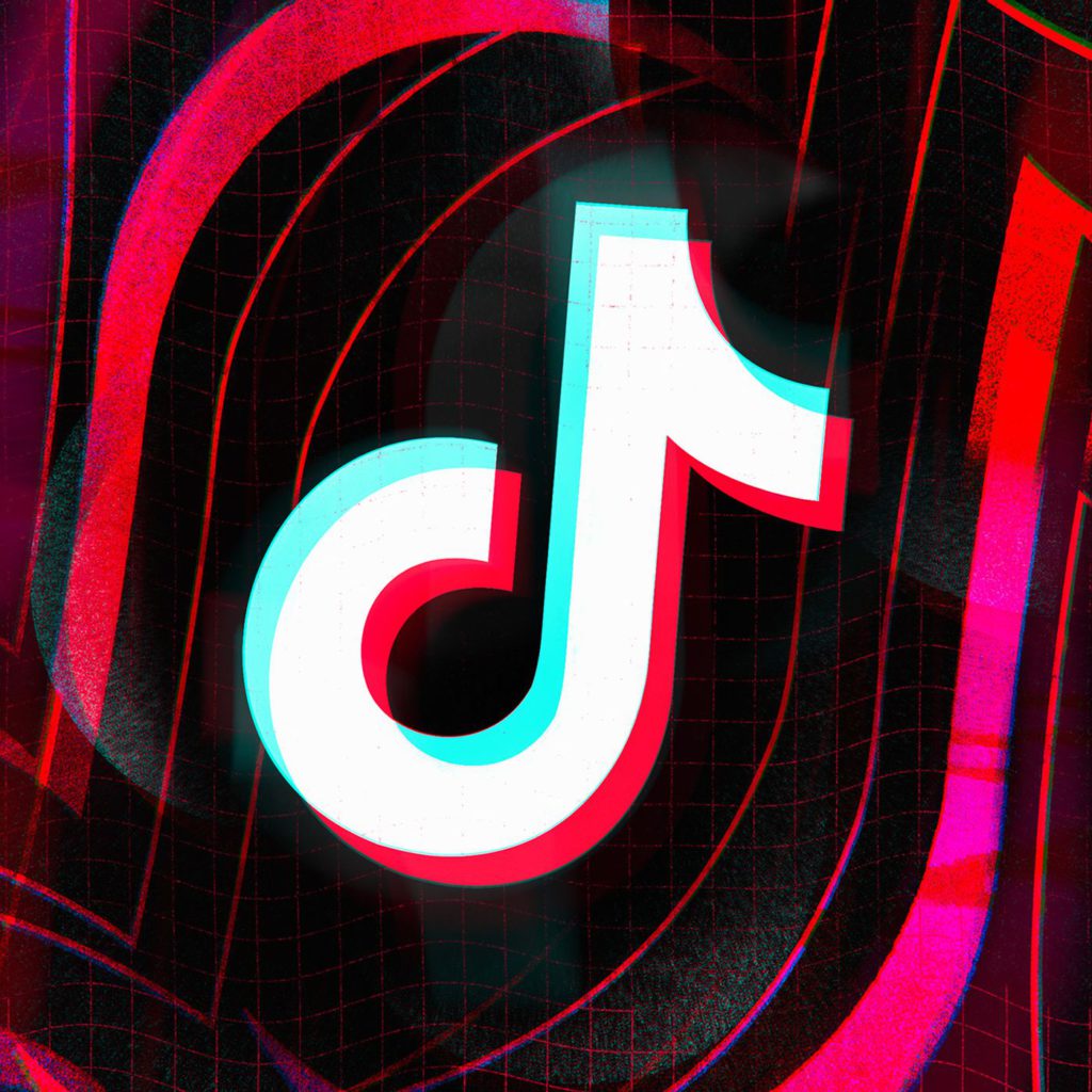 TikTok logo on alternative background