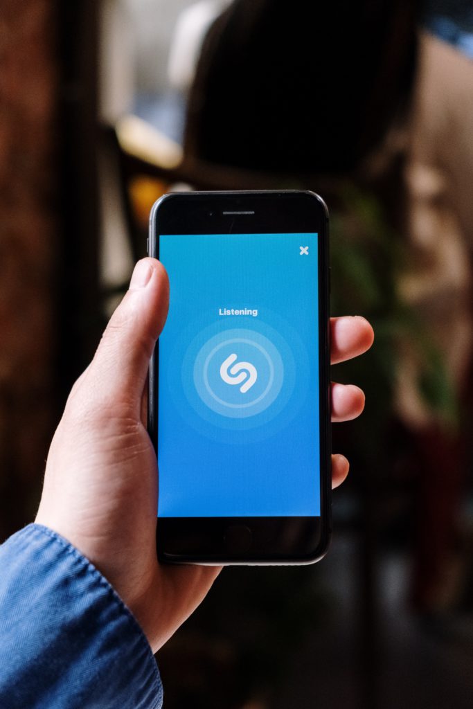 Shazam app via Pexels