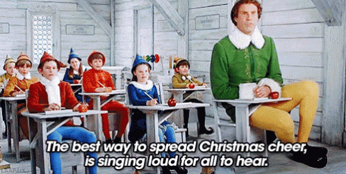 Elf Christmas cheer gif