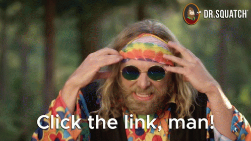 Hippy click the link man gif