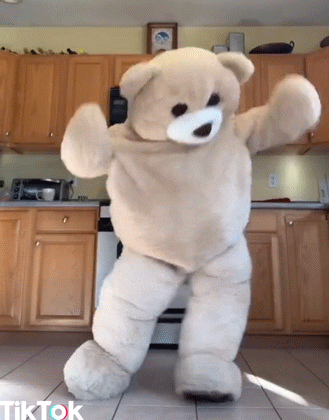 Bear doing a TikTok dance 