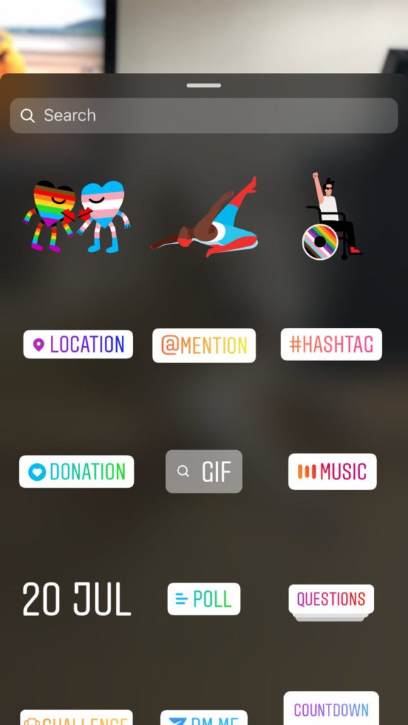 Instagram stickers 