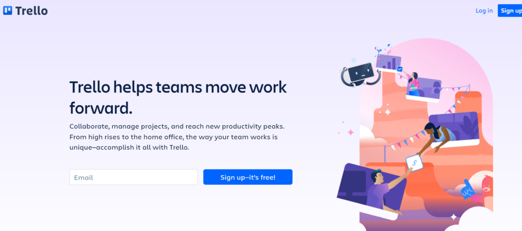 Trello homepage