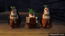 Penguin musicians GIF