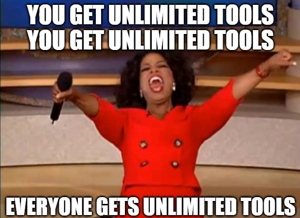 Oprah everyone gets unlimited tools 