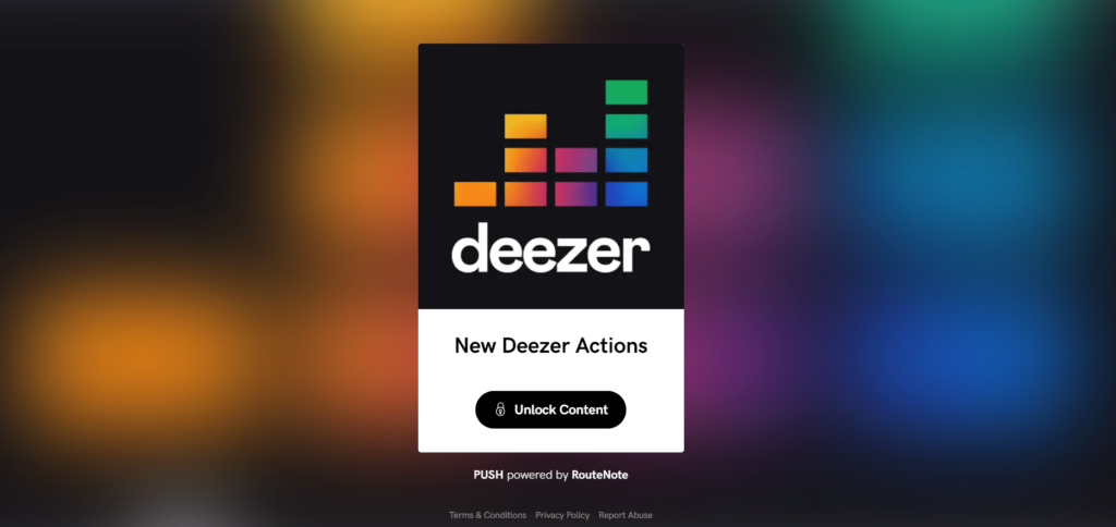 Deezer Reward Link