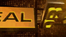 Deal or no deal gold and black writing spinning into frame against a gold and black background