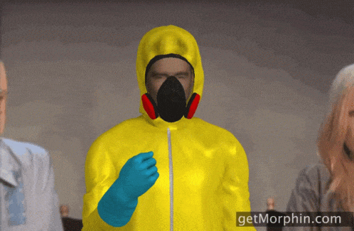 Pandemic hazmat suit GIF