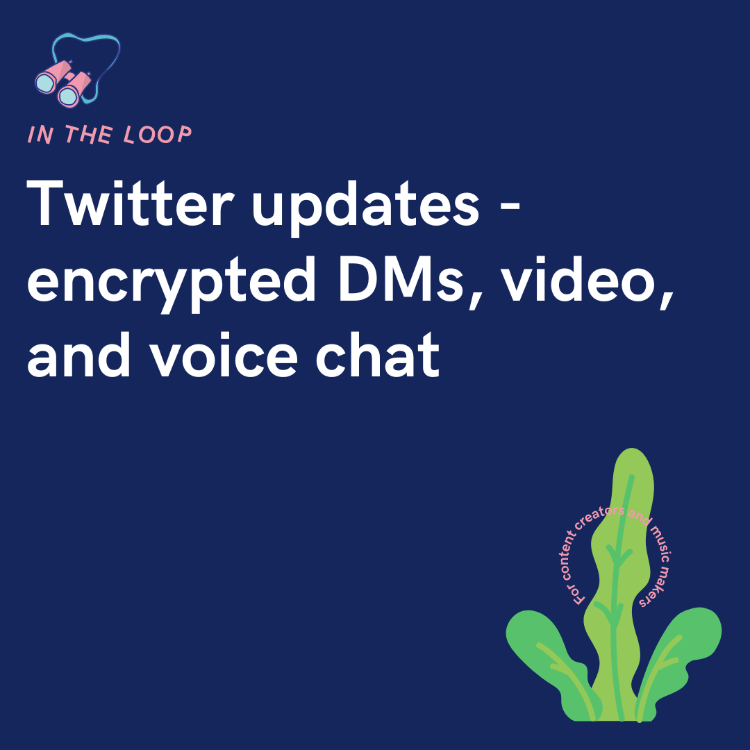 Twitter updates - encrypted DMs, video, and voice chat - PUSH.fm