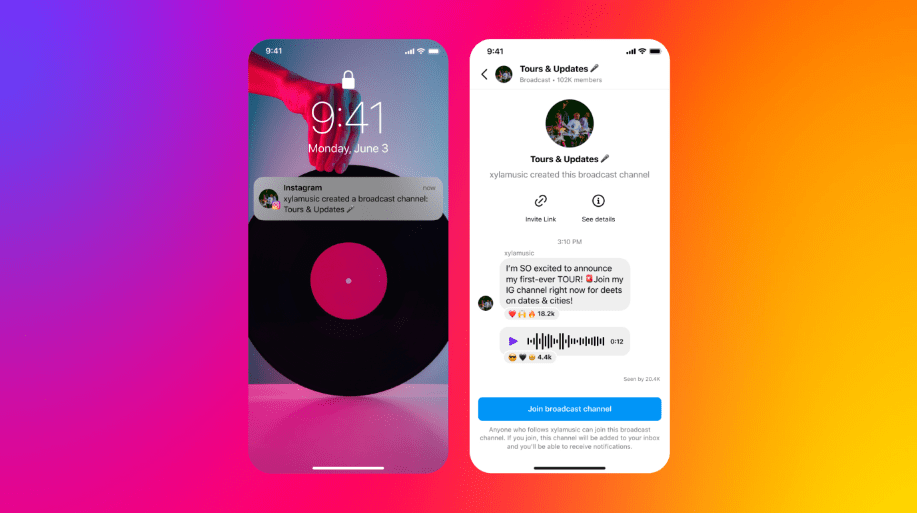 Instagram Channels examples