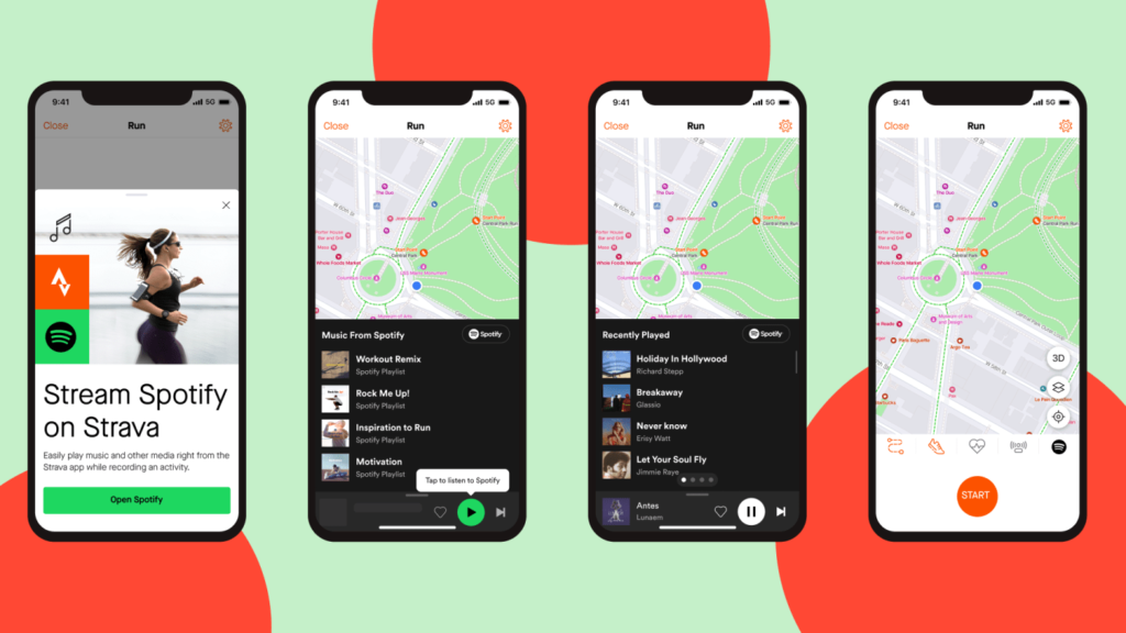 Spotify Strava intregation 