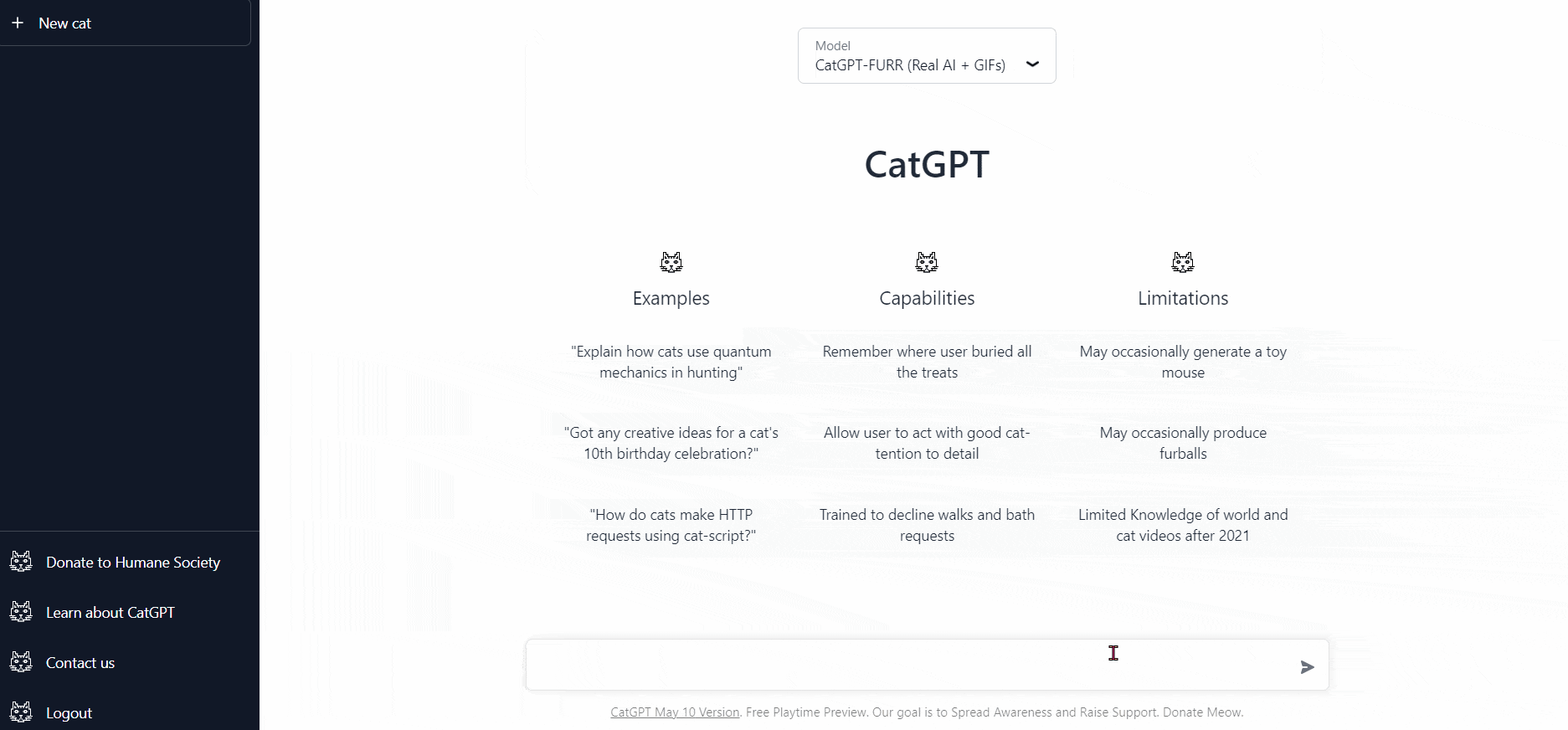 CatGPT example GIF