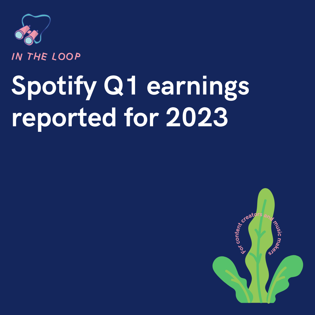 Spotify Q1 earnings reported for 2023 PUSH.fm