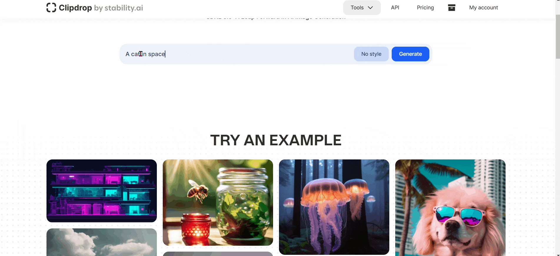 Text to image example GIF
