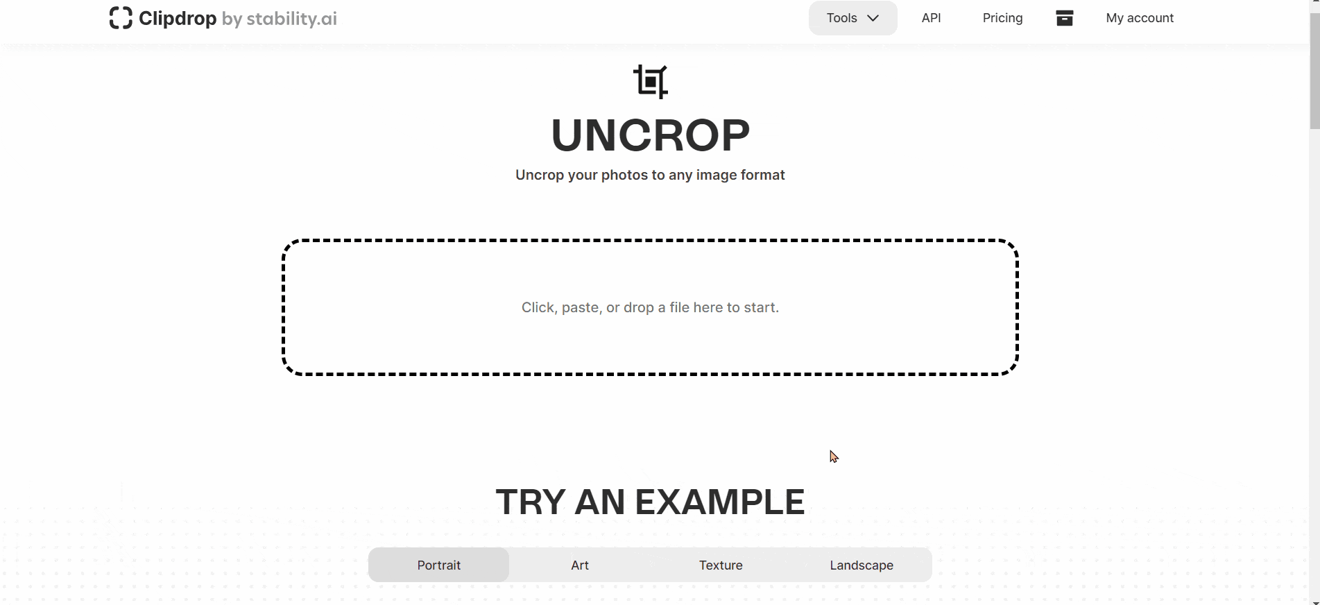 Uncrop feature GIF