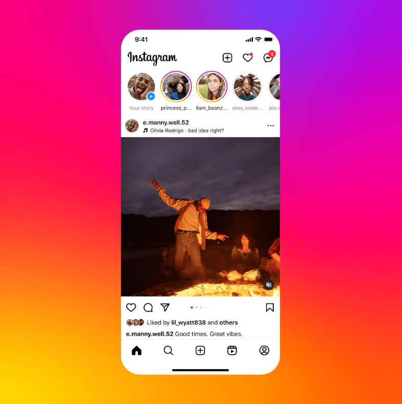 Instagram carousel example