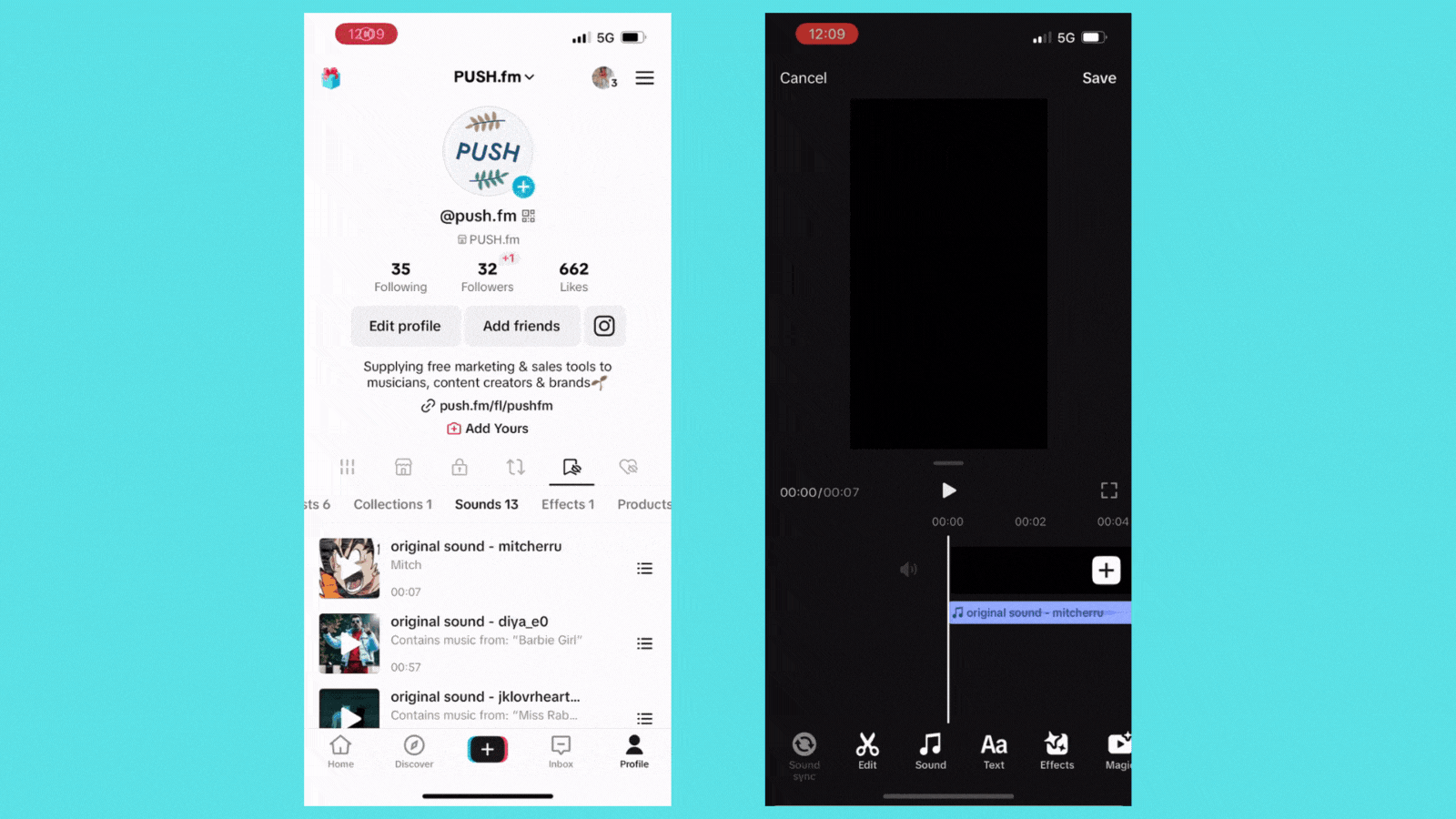 TikTok screen recordings showing the process.