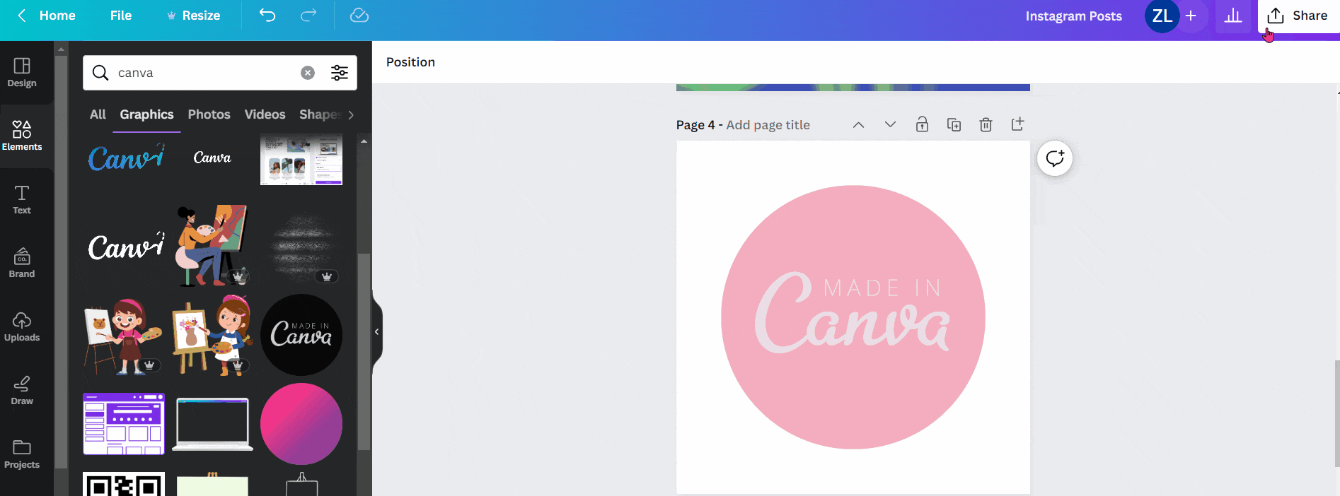 How to download a graphic with a transparent background on Canva GIF