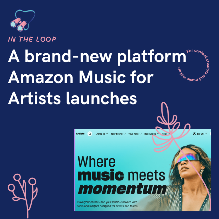 A brand-new platform Amazon Music for Artists launches