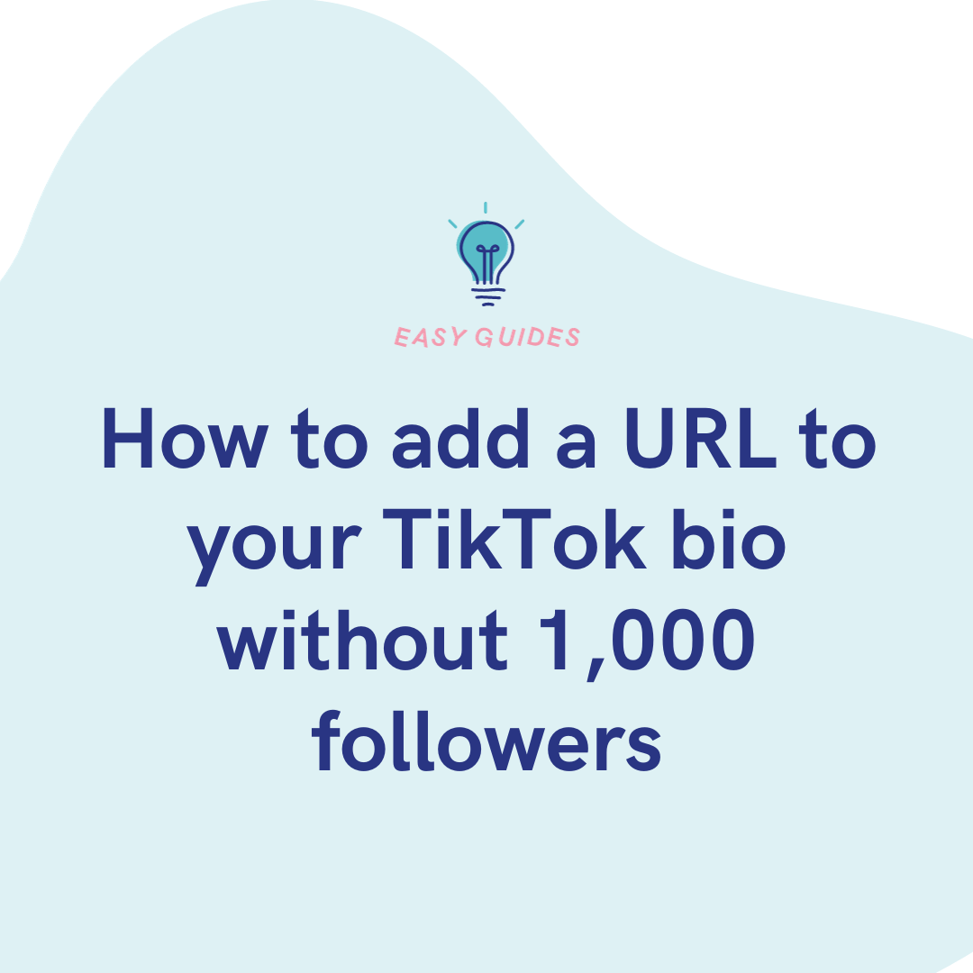 How to add a url to your tiktok bio without 1 000 followers push fm