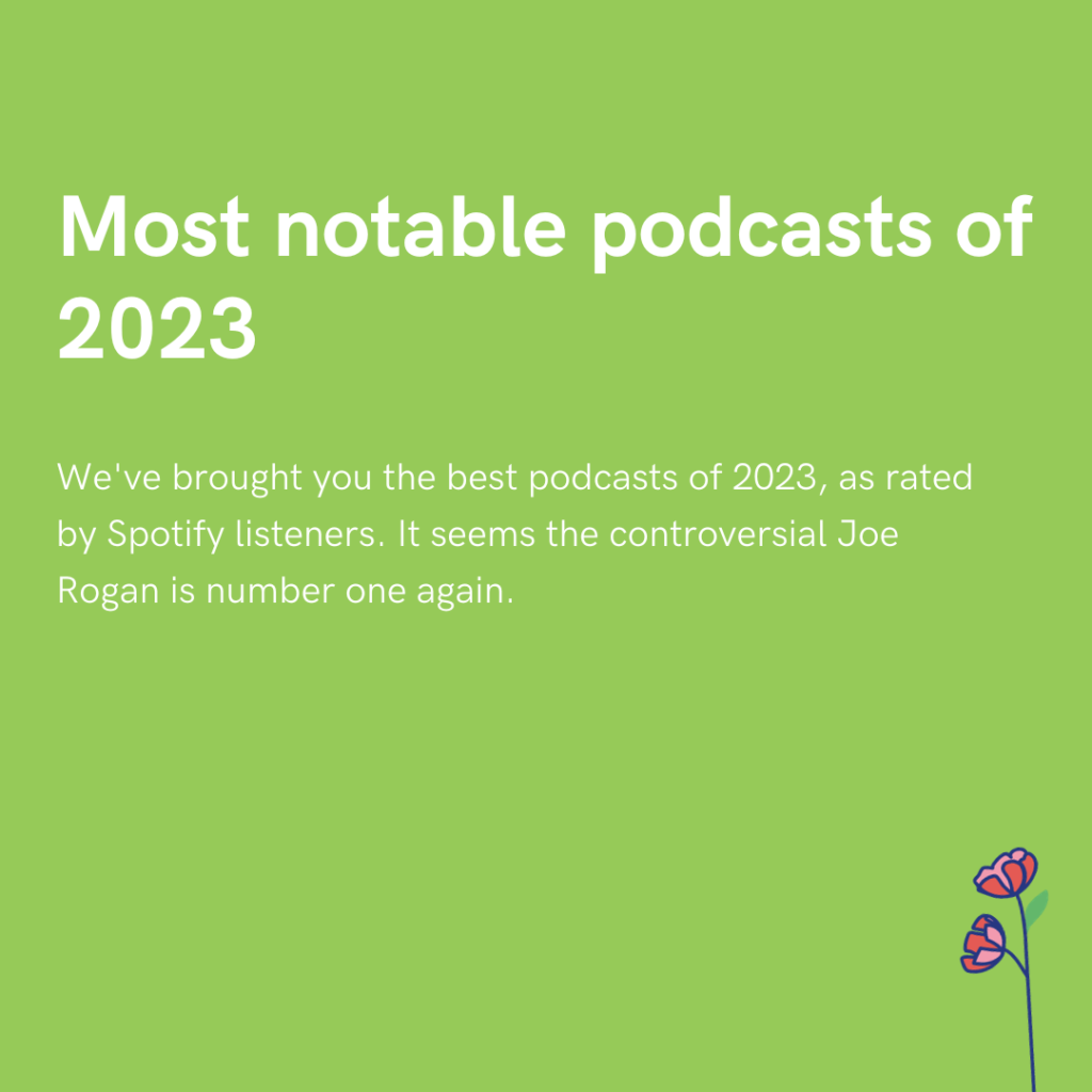 Most notable podcasts of 2023