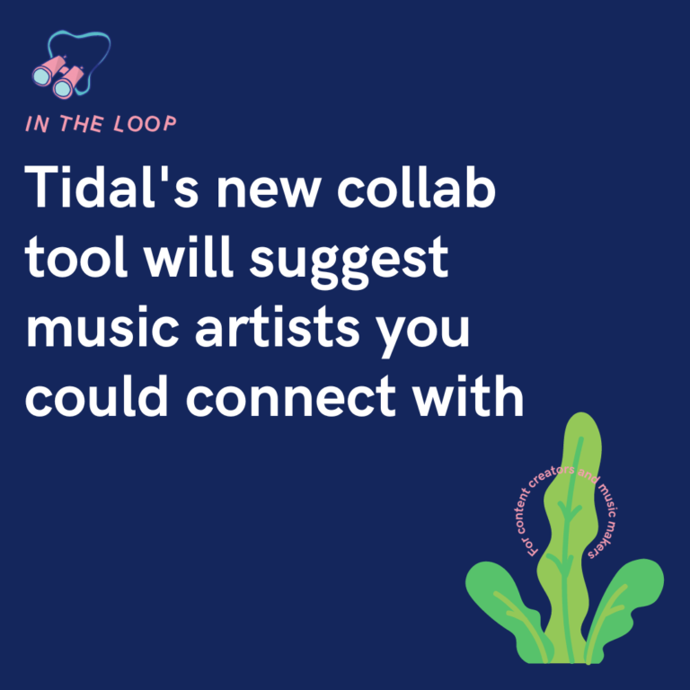 Tidal's new collab tool will suggest music artists you could connect with