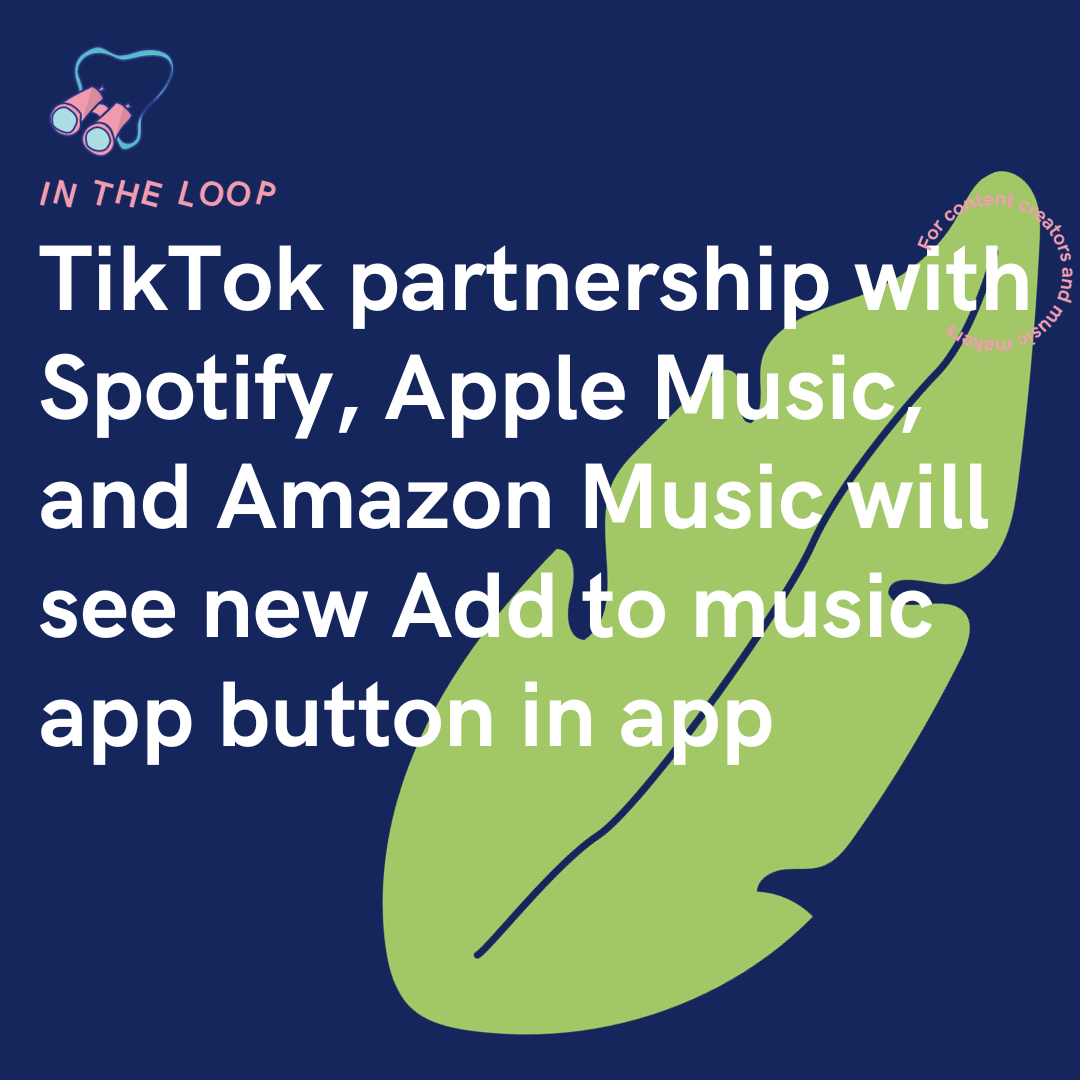 TikTok Add to Music App Feature for Spotify, Apple Music,  Music