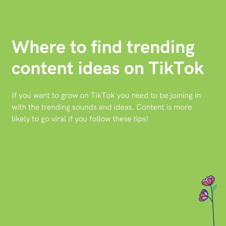 Where to find trending content ideas on TikTok