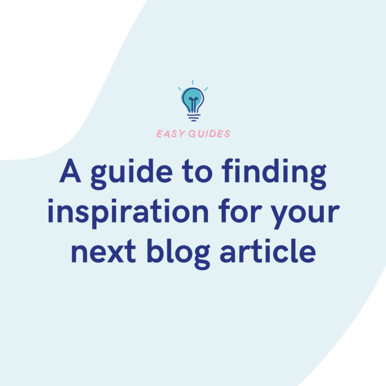 A guide to finding inspiration for your next blog article