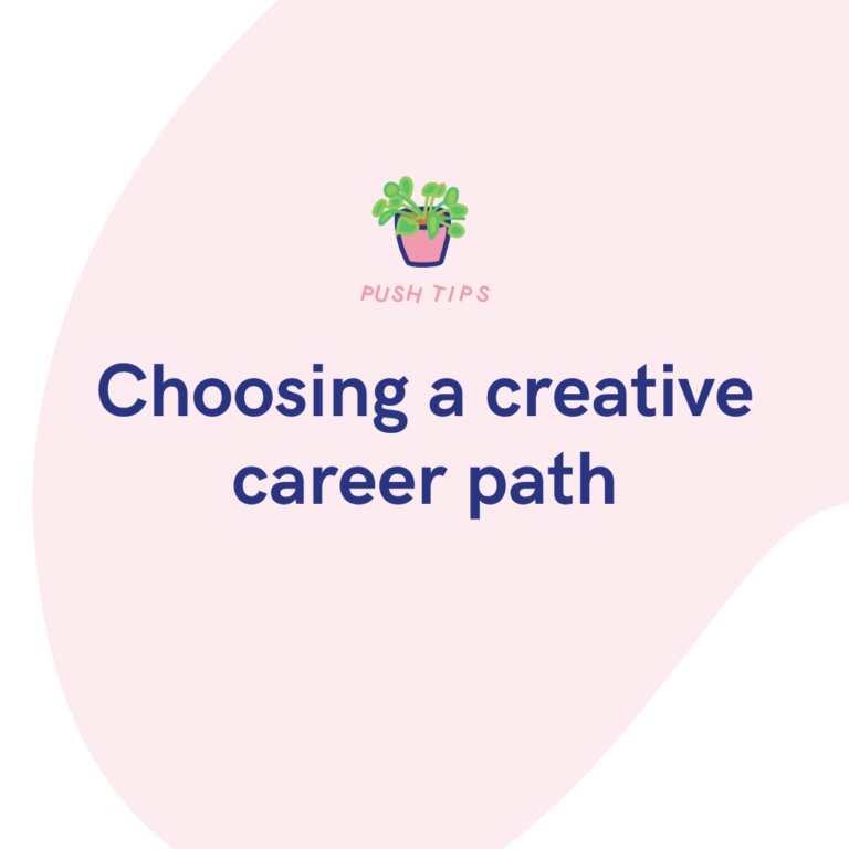 Choosing a creative career path