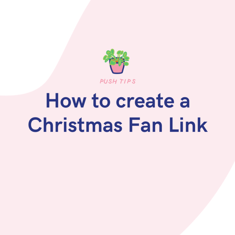 How to create a Christmas Fan Link
