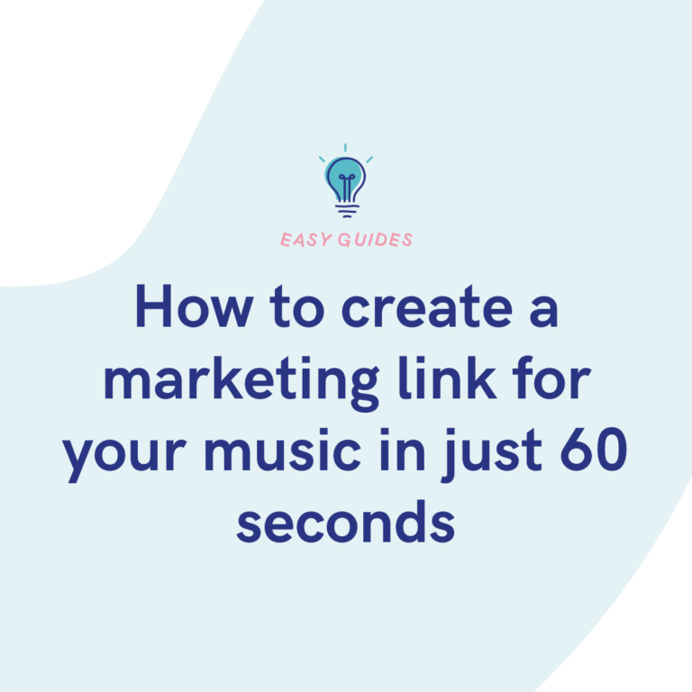 How to create a marketing link for your music in just 60 seconds