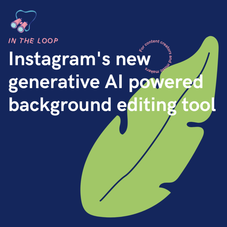 Instagram's new generative AI powered background editing tool