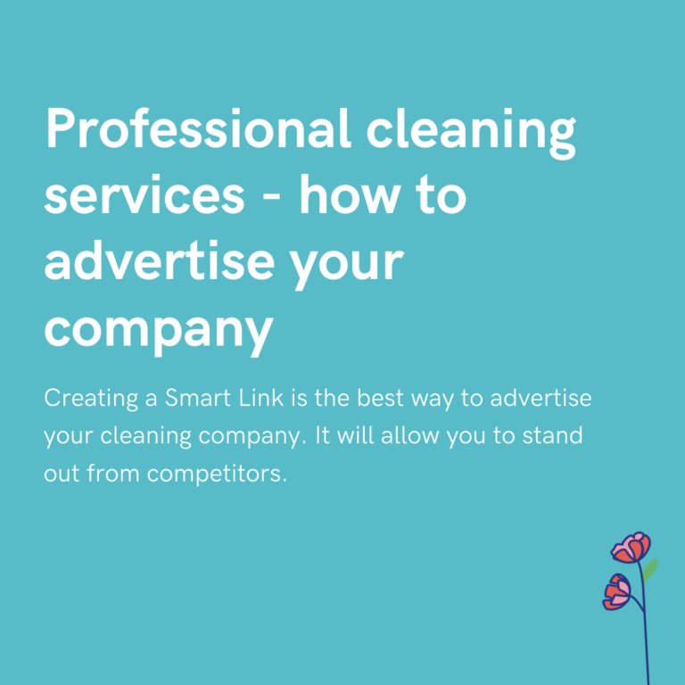 Professional cleaning services - how to advertise your company