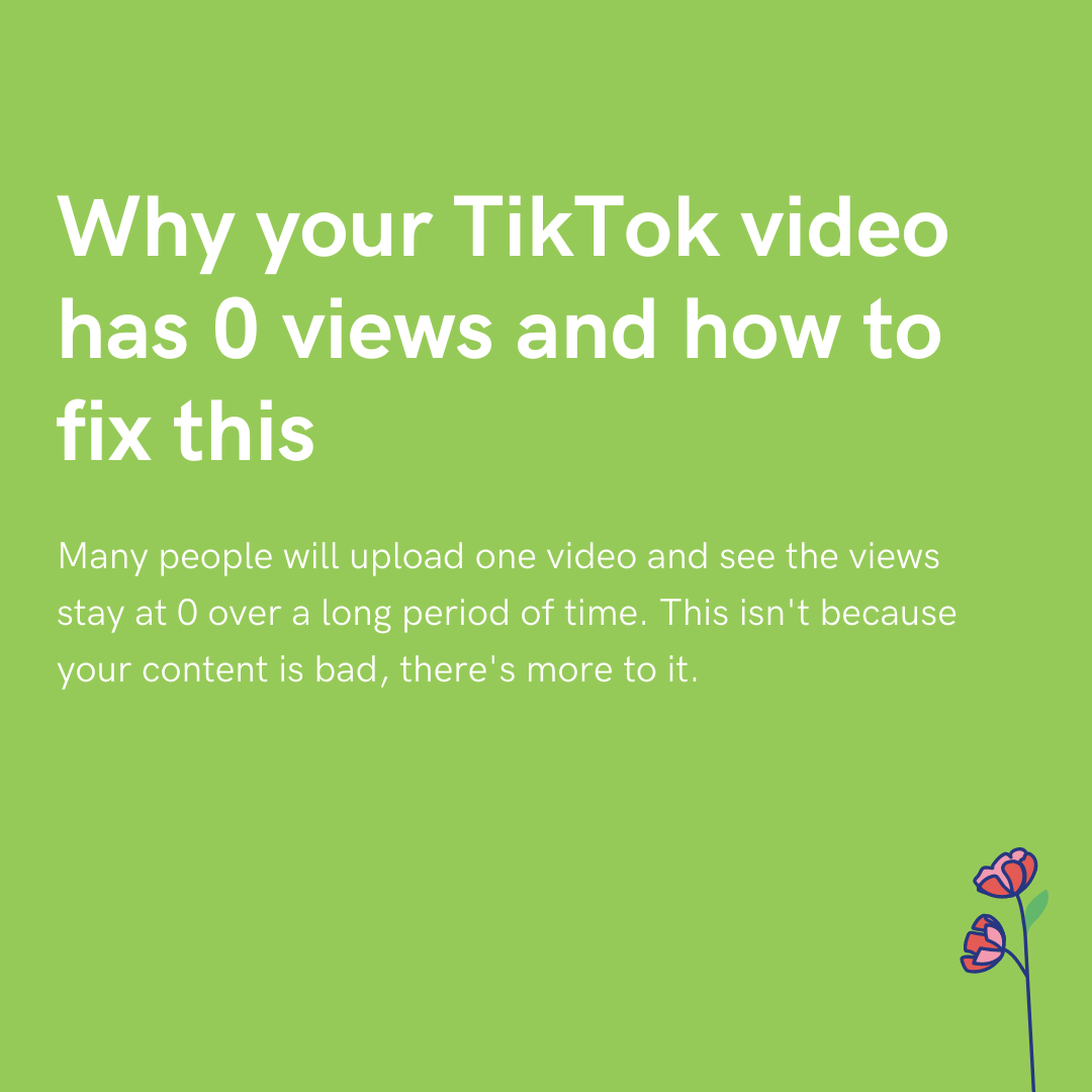 Why has my TikTok video got 0 views?
