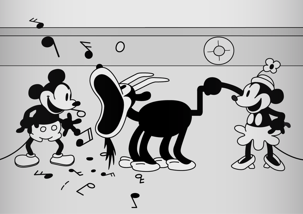 Mickey and Minnie Mouse enter public domain - but, be careful how you use them. Steamboat Willie photo of Mickey and Minnie. 
