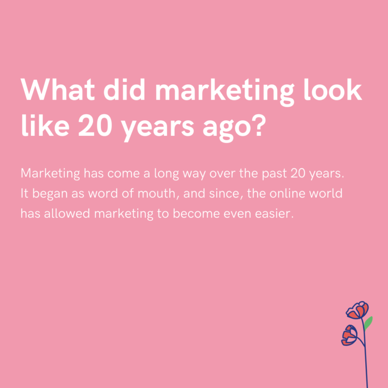 What did marketing look like 20 years ago