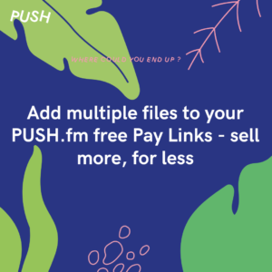 Add multiple files to your PUSH.fm free Pay Links - sell more, for less
