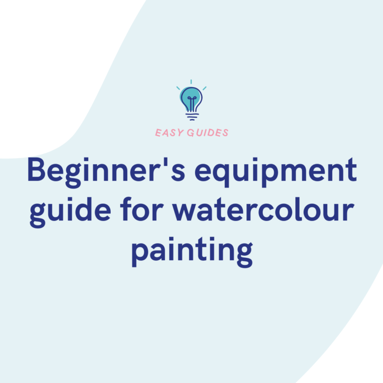 Beginner's equipment guide for watercolour painting