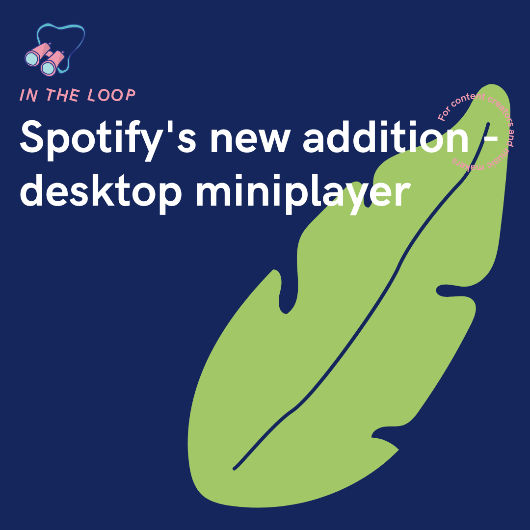 Spotify's new addition - desktop miniplayer - PUSH.fm