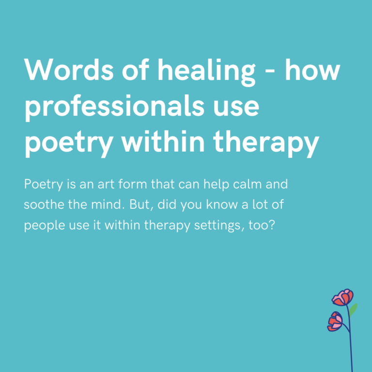 Words of healing - how professionals use poetry within therapy