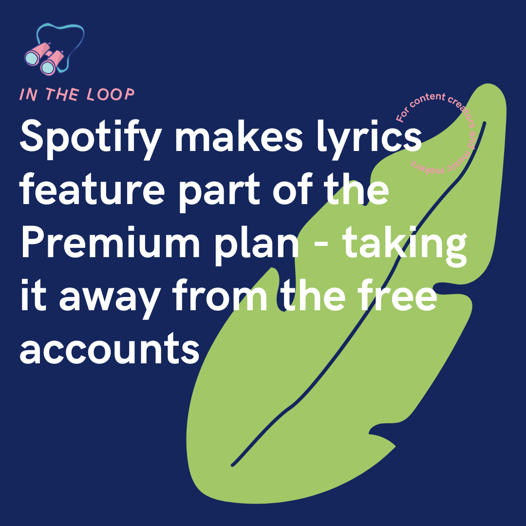 Spotify Removes Lyrics Feature From Free Accounts Spotify Removes Lyrics Feature From Free Accounts