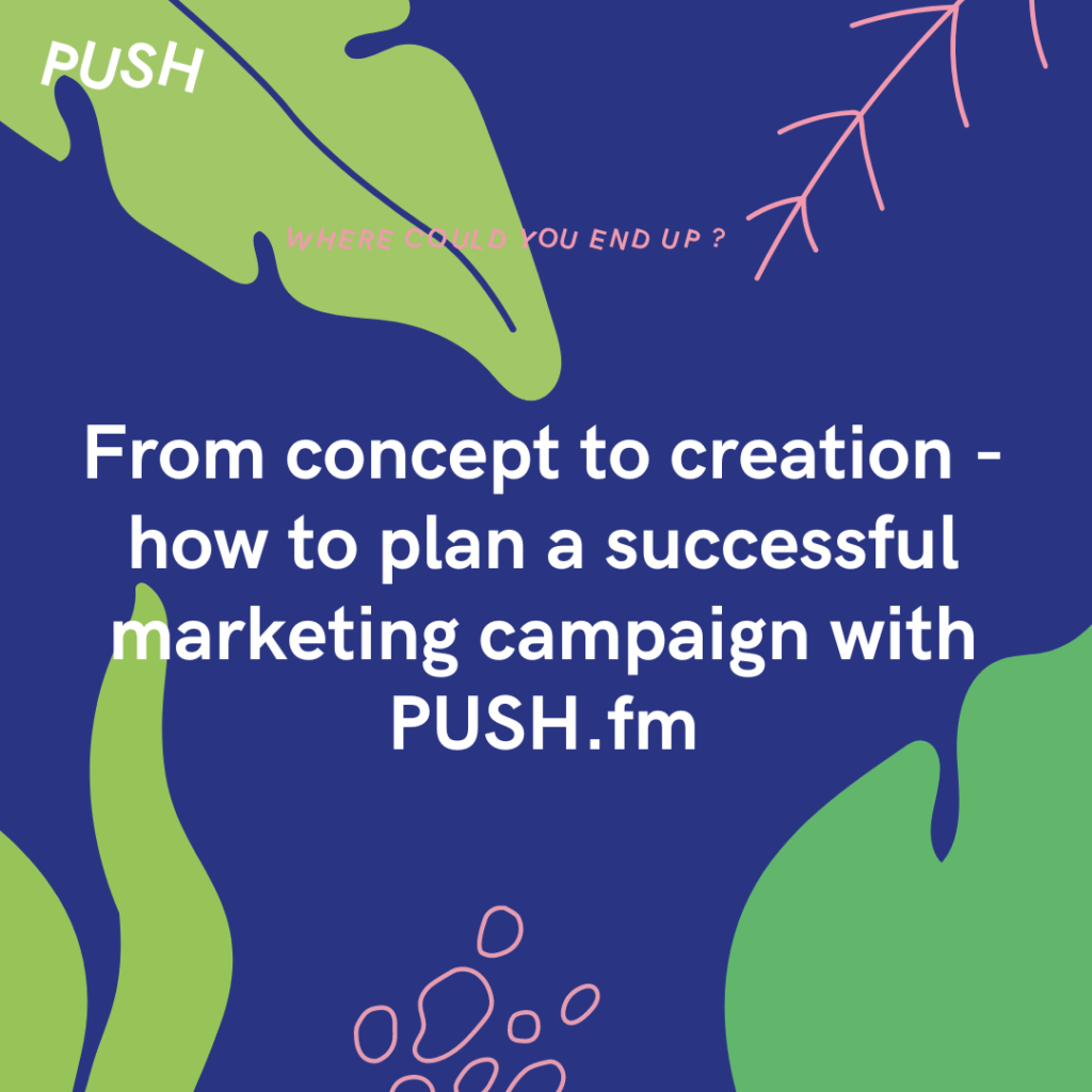 From concept to creation - how to plan a successful marketing campaign with PUSH.fm